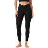 imageODODOS Womens Buttery Soft Cross Waist Leggings ODCLOUD 25quot  28quot Crossover Lounge Yoga PantsBlack
