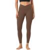 imageODODOS Womens Buttery Soft Cross Waist Leggings ODCLOUD 25quot  28quot Crossover Lounge Yoga PantsBrunette