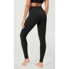 imageODODOS BodyHugging Workout Leggings with Back Pocket for Women 25quot 28quot High Waist Yoga PantsBlack