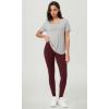 imageODODOS BodyHugging Workout Leggings with Back Pocket for Women 25quot 28quot High Waist Yoga PantsBurgundy