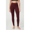 imageODODOS BodyHugging Workout Leggings with Back Pocket for Women 25quot 28quot High Waist Yoga PantsBurgundy