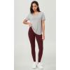 imageODODOS BodyHugging Workout Leggings with Back Pocket for Women 25quot 28quot High Waist Yoga PantsBurgundy