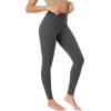 imageODODOS BodyHugging Workout Leggings with Back Pocket for Women 25quot 28quot High Waist Yoga PantsCharcoal