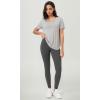 imageODODOS BodyHugging Workout Leggings with Back Pocket for Women 25quot 28quot High Waist Yoga PantsCharcoal