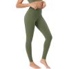 imageODODOS BodyHugging Workout Leggings with Back Pocket for Women 25quot 28quot High Waist Yoga PantsDark Olive