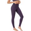 imageODODOS BodyHugging Workout Leggings with Back Pocket for Women 25quot 28quot High Waist Yoga PantsDark Purple
