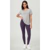 imageODODOS BodyHugging Workout Leggings with Back Pocket for Women 25quot 28quot High Waist Yoga PantsDark Purple