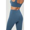 imageODODOS BodyHugging Workout Leggings with Back Pocket for Women 25quot 28quot High Waist Yoga PantsInk Blue