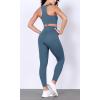 imageODODOS BodyHugging Workout Leggings with Back Pocket for Women 25quot 28quot High Waist Yoga PantsInk Blue