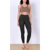 imageODODOS BodyHugging Workout Leggings with Back Pocket for Women 25quot 28quot High Waist Yoga PantsOnyx Black Grey