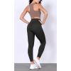imageODODOS BodyHugging Workout Leggings with Back Pocket for Women 25quot 28quot High Waist Yoga PantsOnyx Black Grey