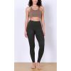 imageODODOS BodyHugging Workout Leggings with Back Pocket for Women 25quot 28quot High Waist Yoga PantsOnyx Black Grey