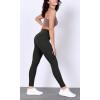 imageODODOS BodyHugging Workout Leggings with Back Pocket for Women 25quot 28quot High Waist Yoga PantsOnyx Black Grey