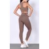 imageODODOS BodyHugging Workout Leggings with Back Pocket for Women 25quot 28quot High Waist Yoga PantsPurple Taupe
