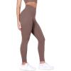 imageODODOS BodyHugging Workout Leggings with Back Pocket for Women 25quot 28quot High Waist Yoga PantsPurple Taupe