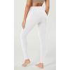 imageODODOS BodyHugging Workout Leggings with Back Pocket for Women 25quot 28quot High Waist Yoga PantsWhite