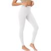 imageODODOS BodyHugging Workout Leggings with Back Pocket for Women 25quot 28quot High Waist Yoga PantsWhite