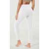 imageODODOS BodyHugging Workout Leggings with Back Pocket for Women 25quot 28quot High Waist Yoga PantsWhite