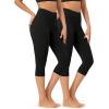 imageODODOS ODCLOUD 2Pack Buttery Soft Lounge Yoga Capris for Women 14quot  19quot  21quot High Waist Capri Leggings1blackblack
