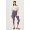imageODODOS ODCLOUD 2Pack Buttery Soft Lounge Yoga Capris for Women 14quot  19quot  21quot High Waist Capri LeggingsBlackash Violet