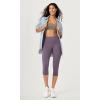 imageODODOS ODCLOUD 2Pack Buttery Soft Lounge Yoga Capris for Women 14quot  19quot  21quot High Waist Capri LeggingsBlackash Violet
