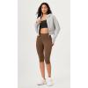 imageODODOS ODCLOUD 2Pack Buttery Soft Lounge Yoga Capris for Women 14quot  19quot  21quot High Waist Capri LeggingsBlackbrunette