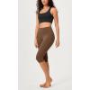 imageODODOS ODCLOUD 2Pack Buttery Soft Lounge Yoga Capris for Women 14quot  19quot  21quot High Waist Capri LeggingsBlackbrunette