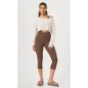 imageODODOS ODCLOUD 2Pack Buttery Soft Lounge Yoga Capris for Women 14quot  19quot  21quot High Waist Capri LeggingsBlackbrunette