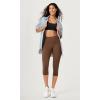 imageODODOS ODCLOUD 2Pack Buttery Soft Lounge Yoga Capris for Women 14quot  19quot  21quot High Waist Capri LeggingsBlackbrunette