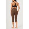 imageODODOS ODCLOUD 2Pack Buttery Soft Lounge Yoga Capris for Women 14quot  19quot  21quot High Waist Capri LeggingsBlackbrunette