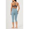 imageODODOS ODCLOUD 2Pack Buttery Soft Lounge Yoga Capris for Women 14quot  19quot  21quot High Waist Capri LeggingsBlackchambray