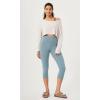 imageODODOS ODCLOUD 2Pack Buttery Soft Lounge Yoga Capris for Women 14quot  19quot  21quot High Waist Capri LeggingsBlackchambray