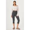 imageODODOS ODCLOUD 2Pack Buttery Soft Lounge Yoga Capris for Women 14quot  19quot  21quot High Waist Capri LeggingsBlackcharcoal