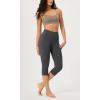 imageODODOS ODCLOUD 2Pack Buttery Soft Lounge Yoga Capris for Women 14quot  19quot  21quot High Waist Capri LeggingsBlackcharcoal