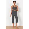 imageODODOS ODCLOUD 2Pack Buttery Soft Lounge Yoga Capris for Women 14quot  19quot  21quot High Waist Capri LeggingsBlackcharcoal