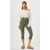 imageODODOS ODCLOUD 2Pack Buttery Soft Lounge Yoga Capris for Women 14quot  19quot  21quot High Waist Capri LeggingsBlackdark Olive