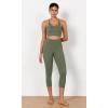 imageODODOS ODCLOUD 2Pack Buttery Soft Lounge Yoga Capris for Women 14quot  19quot  21quot High Waist Capri LeggingsBlackdark Olive