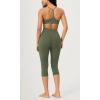 imageODODOS ODCLOUD 2Pack Buttery Soft Lounge Yoga Capris for Women 14quot  19quot  21quot High Waist Capri LeggingsBlackdark Olive