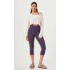 imageODODOS ODCLOUD 2Pack Buttery Soft Lounge Yoga Capris for Women 14quot  19quot  21quot High Waist Capri LeggingsBlackdark Purple