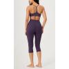 imageODODOS ODCLOUD 2Pack Buttery Soft Lounge Yoga Capris for Women 14quot  19quot  21quot High Waist Capri LeggingsBlackdark Purple