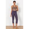 imageODODOS ODCLOUD 2Pack Buttery Soft Lounge Yoga Capris for Women 14quot  19quot  21quot High Waist Capri LeggingsBlackdark Purple