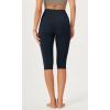imageODODOS ODCLOUD 2Pack Buttery Soft Lounge Yoga Capris for Women 14quot  19quot  21quot High Waist Capri LeggingsBlackdeep Navy