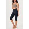 imageODODOS ODCLOUD 2Pack Buttery Soft Lounge Yoga Capris for Women 14quot  19quot  21quot High Waist Capri LeggingsBlackdeep Navy