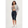 imageODODOS ODCLOUD 2Pack Buttery Soft Lounge Yoga Capris for Women 14quot  19quot  21quot High Waist Capri LeggingsBlackdeep Navy