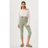 imageODODOS ODCLOUD 2Pack Buttery Soft Lounge Yoga Capris for Women 14quot  19quot  21quot High Waist Capri LeggingsBlacklime Stone