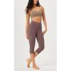 imageODODOS ODCLOUD 2Pack Buttery Soft Lounge Yoga Capris for Women 14quot  19quot  21quot High Waist Capri LeggingsBlackpurple Taupe
