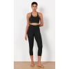 imageODODOS ODCLOUD Buttery Soft Lounge Yoga Capris for Women 14quot  19quot  21quot High Waist Capri LeggingsBlack