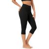 imageODODOS ODCLOUD Buttery Soft Lounge Yoga Capris for Women 14quot  19quot  21quot High Waist Capri LeggingsBlack