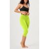 imageODODOS ODCLOUD Buttery Soft Lounge Yoga Capris for Women 14quot  19quot  21quot High Waist Capri LeggingsNeon Green Yellow