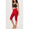 imageODODOS ODCLOUD Buttery Soft Lounge Yoga Capris for Women 14quot  19quot  21quot High Waist Capri LeggingsRed